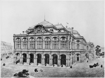 Wettbewerbsprojekt für die Oper von Paris von Eugene Emmanuel Viollet le Duc